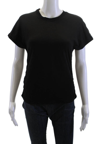 ATM Womens Basic Jersey Black T-Shirt 94% Pima Cotton Short Sleeve Size M