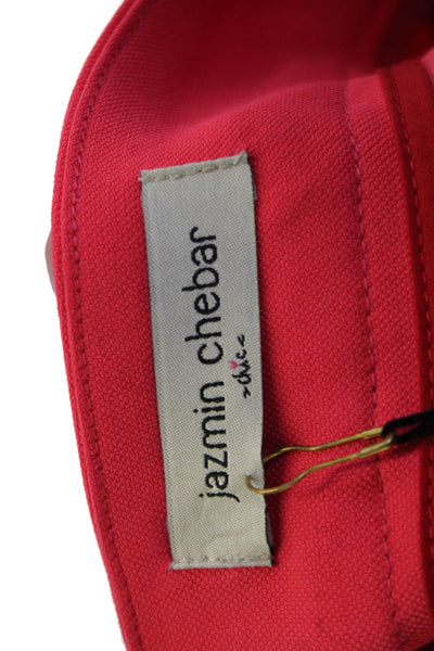 Jazmin Chebar Womens Red Cropped Ankle Pants Viscose Elastane Size 4