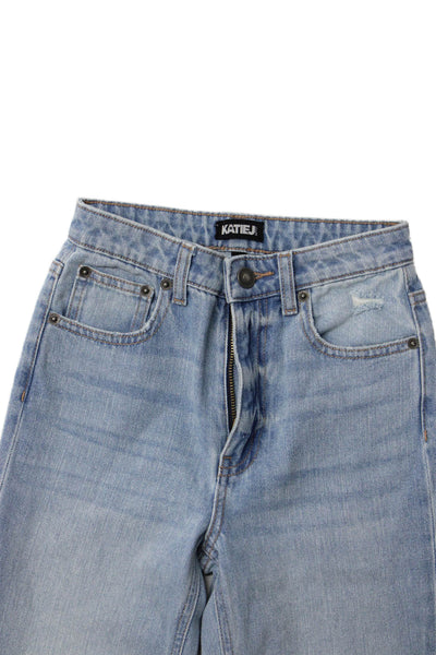 Katie J Childrens Girls Skinny Leg Light Wash Jeans Blue Size 12