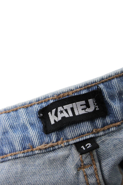 Katie J Childrens Girls Skinny Leg Light Wash Jeans Blue Size 12