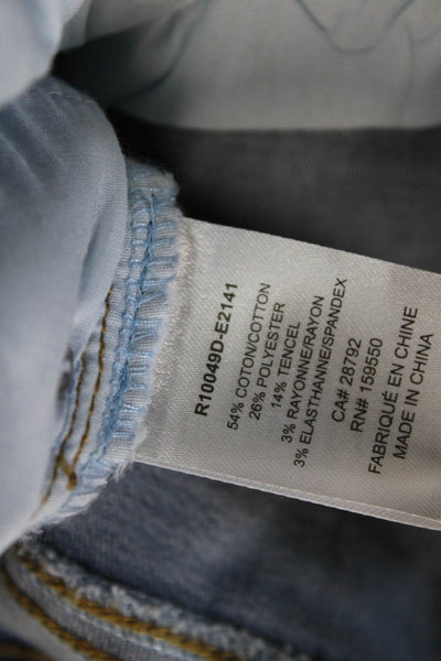 Renuar Women Cropped Mom High Rise Blue Jeans Size 12