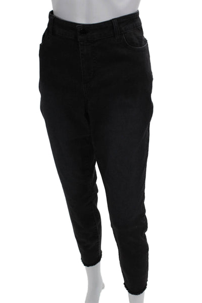Renuar Women Cropped Mom High Rise Blue Jeans Size 12