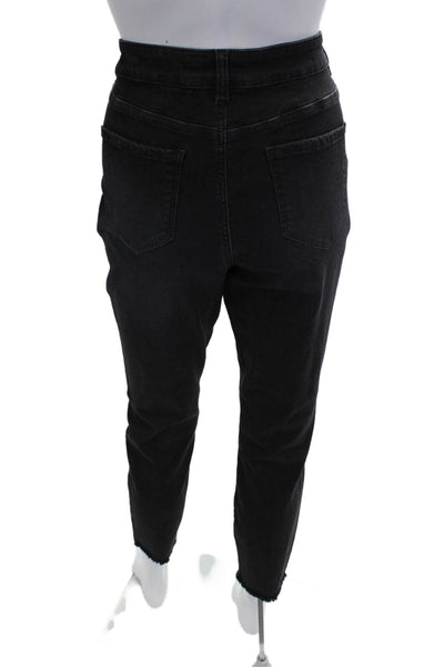 Renuar Women Cropped Mom High Rise Blue Jeans Size 12
