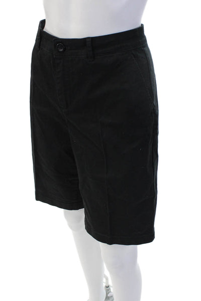 NYDJ Unisex Bermuda Chino Black Button Classic Size 6