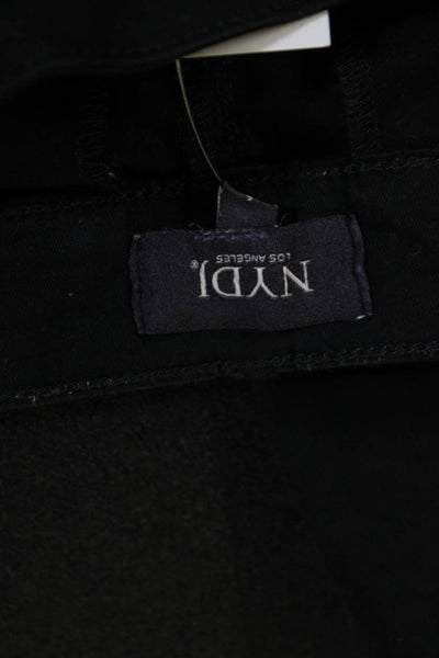 NYDJ Unisex Bermuda Chino Black Button Classic Size 6