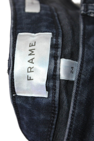Frame Women Bootcut Jeans Dark Blue High Rise Size 24