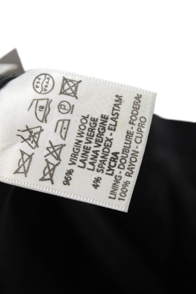 Calvin Klein Collection Womens A-Line Black Wool Skirt Size 12