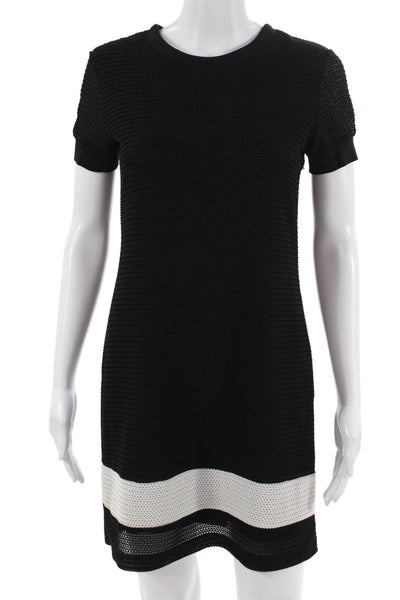 Rag & Bone Womens Shift T-Shirt Dress Black Crew Neck Above Knee Size 0
