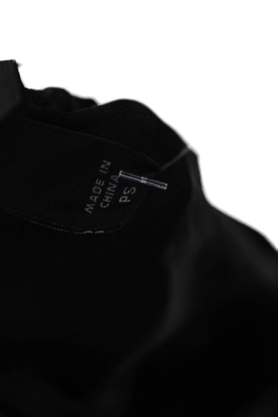 Eileen Fisher Womens Black Shift Dress Long Sleeve Round Neck Size PS