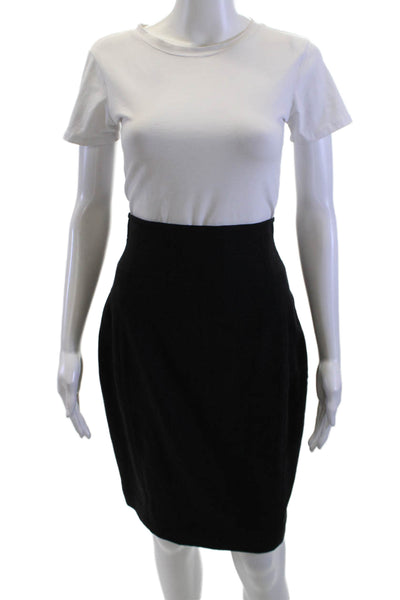 Elie Tahari Womens Straight Pencil Skirt Knee Length Black Size 2