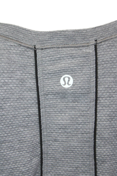 Lululemon Womens Basic Gray Crew Neck Short Sleeve T-Shirt Size S