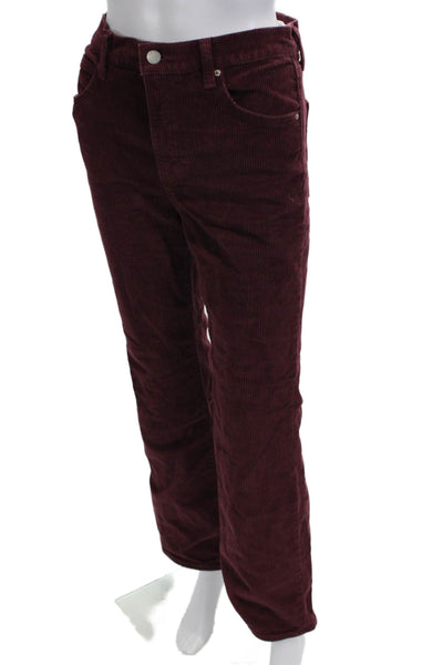 Denim Forum Womens Red 90s Cotton Blend Button Fly Pants Size 27