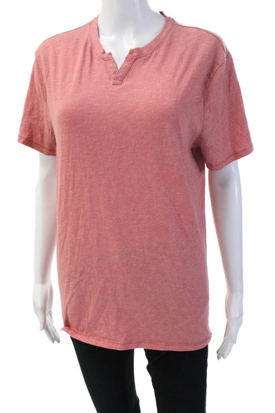 Banana Republic Unisex Basic Pink Short Sleeve T-Shirt Size M