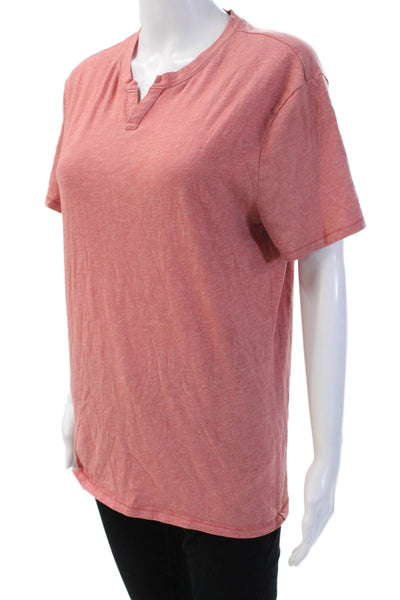 Banana Republic Unisex Basic Pink Short Sleeve T-Shirt Size M