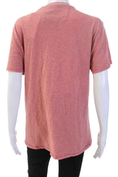 Banana Republic Unisex Basic Pink Short Sleeve T-Shirt Size M
