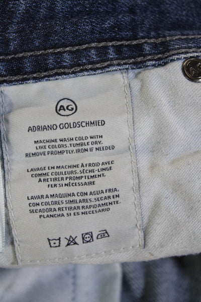 Adriano Goldschmied Mens Ankle Cropped Dark Blue Jeans Size 29