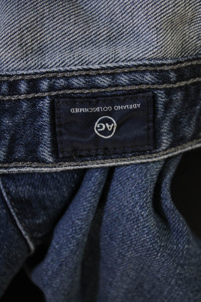 Adriano Goldschmied Mens Ankle Cropped Dark Blue Jeans Size 29