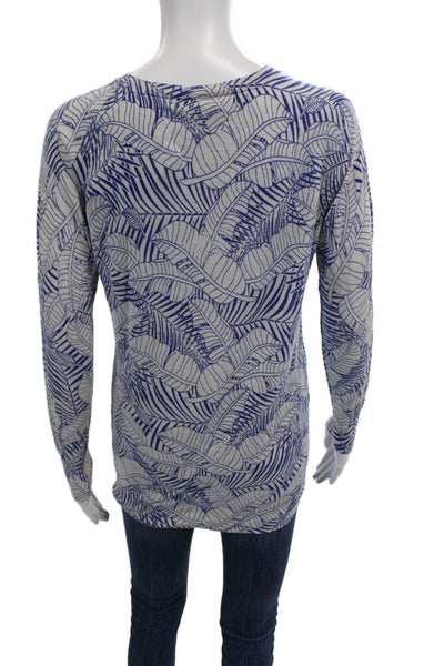 Equipment Femme Womens Tunic V-Neck Long Sleeve Beige Blouse Size S
