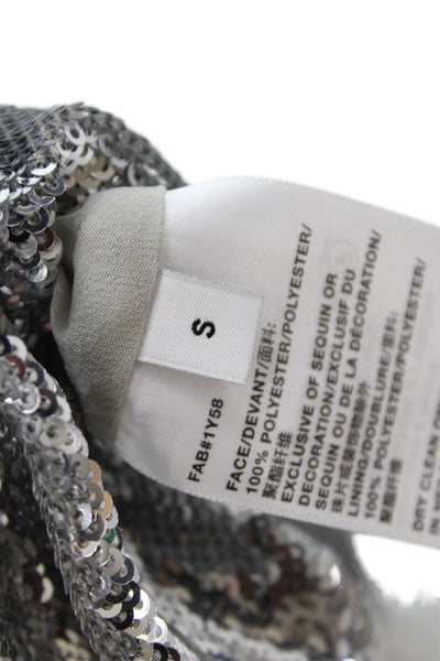 Lafayette 148 New York Womens Gray V-Neck Maxi Slip Dress Size S
