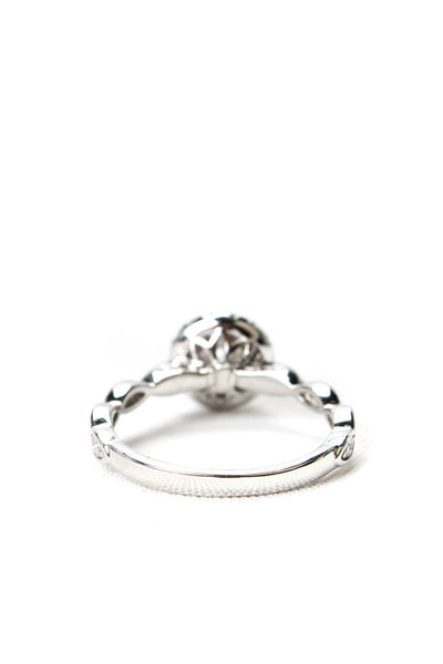 Designer Womens 950 PT 0.78CT Lab Grown Main Diamond Wedding Set Sz 6 7g 1.18CTW