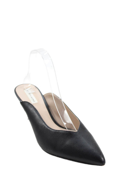 Saks Fifth Avenue Womens Pointed Toe Slip On Stilettos Black Size 9.5