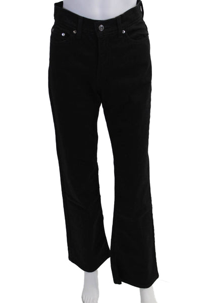 Levis Womens Black Bootcut Jeans Button Closure 98% Cotton Size 4