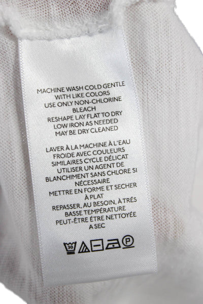 We The Free Womens Cropped White Bird Graphic Cotton Crew Neck T-Shirt Size S