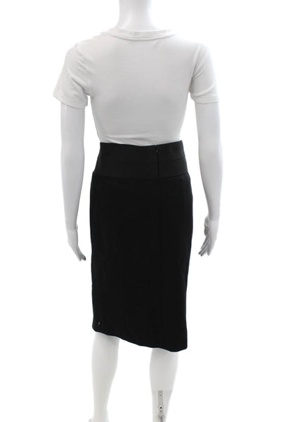Akris Punto Womens Straight Pencil Knee Length Skirt Black Size 16