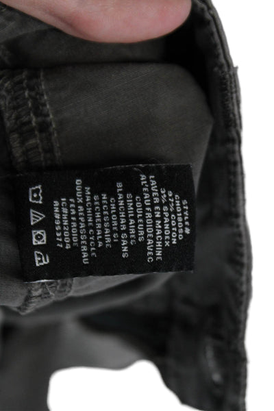 Sanctuary Unisex Cargo Chino Shorts Dark Gray Buckle Size 24