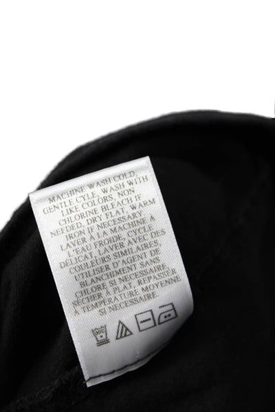 ALC Womens Basic Black Cotton Crew Neck Short Sleeve T-Shirt Size S