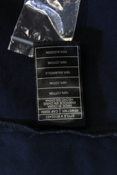 BB Dakota Womens Dark Blue Military Jacket Long Sleeve Collared Size S