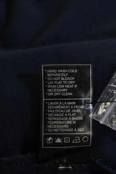 BB Dakota Womens Dark Blue Military Jacket Long Sleeve Collared Size S
