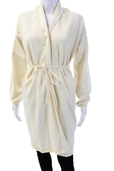 Oak + Fort Womens Beige Cardigan Long Sleeve Size XS