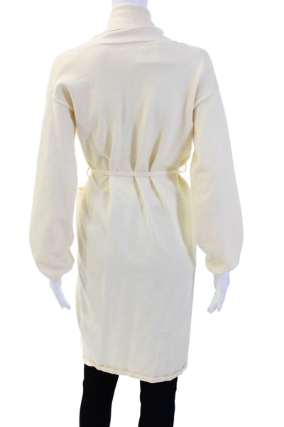 Oak + Fort Womens Beige Cardigan Long Sleeve Size XS
