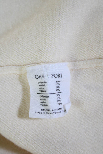 Oak + Fort Womens Beige Cardigan Long Sleeve Size XS