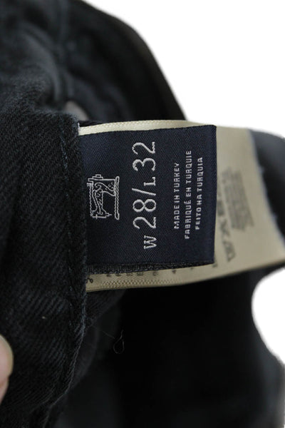Scotch & Soda Unisex Skinny Black Jeans Mid-Rise Button Size 28