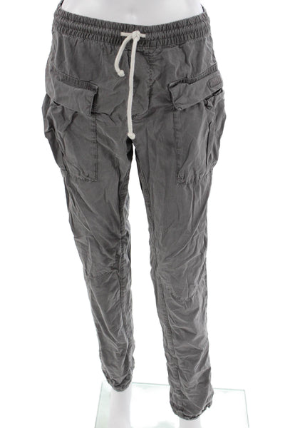 Kith womens Cargo Jogger Pants Gray Drawstring 100% Cotton Size XS