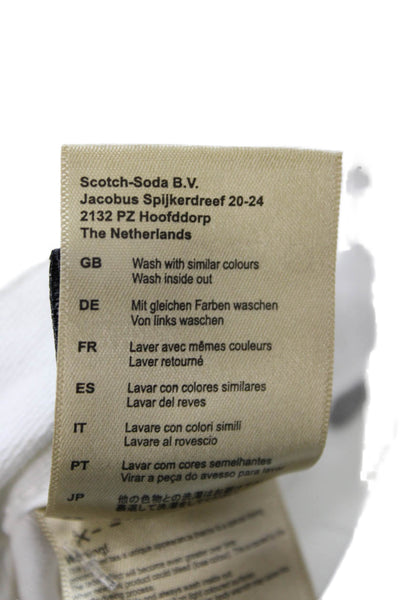 Scotch & Soda Unisex White Straight Leg Pants Mid Rise Size 28