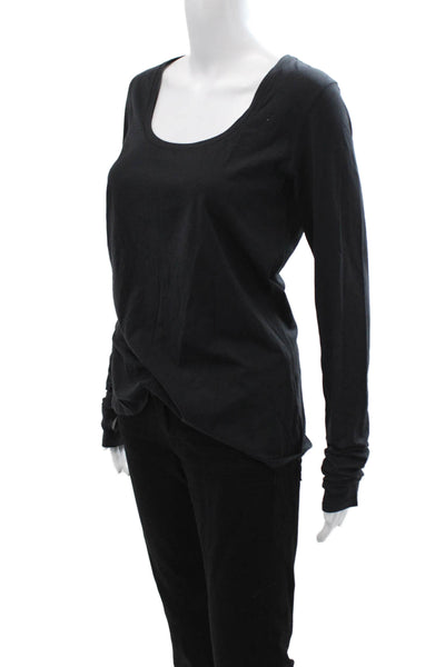 Lululemon Womens Black Jersey Long Sleeve T Shirt Size 12
