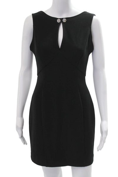 Tadashi Women Bodycon Mini Dress Black Petite Size S