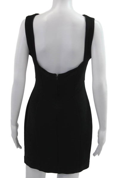 Tadashi Women Bodycon Mini Dress Black Petite Size S