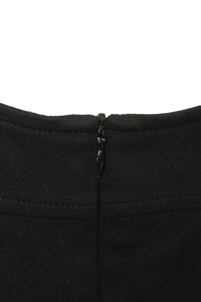 Trina Turk Womens A-Line Tank Dress Black Square Neck Button Size M