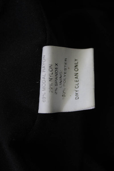 Trina Turk Womens A-Line Tank Dress Black Square Neck Button Size M