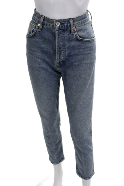 Citizens of Humanity Womens Cropped Ankle High Rise Blue Jeans Size 25
