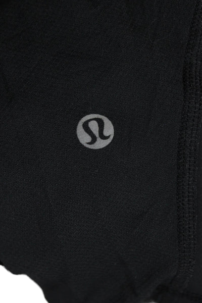 Lululemon Women Black Skull Graphic Capri Cropped Leggings Size 10