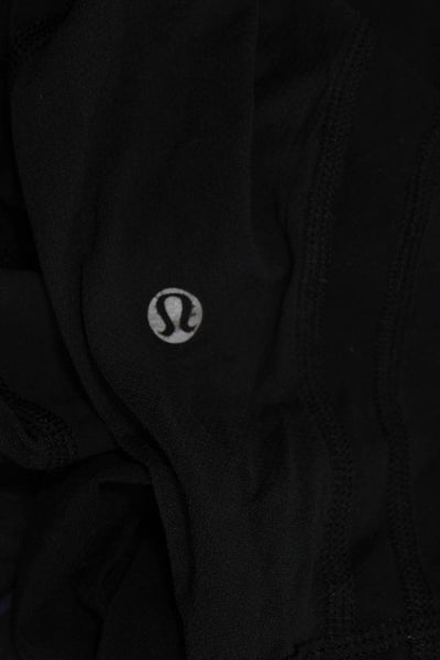 Lululemon Women Capri Cropped Skull Graphic Leggings Black Size 10