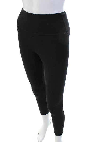 Lululemon Womens Ankle Leggings Black Nylon Blend Zip Size S