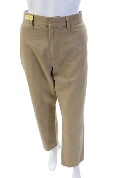 J Crew Mens Chinos Beige Button 100% Cotton Size 32