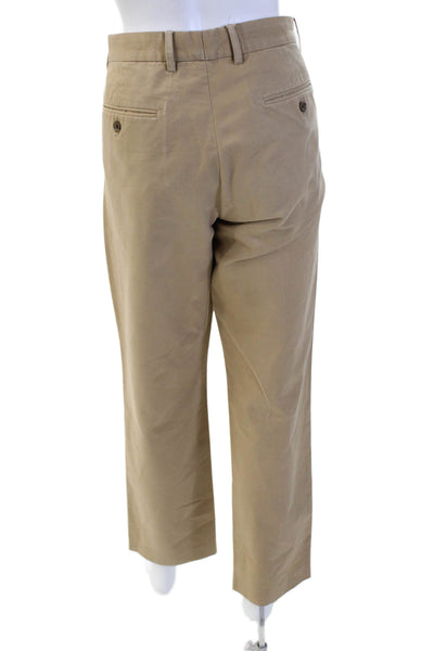 J Crew Mens Chinos Beige Button 100% Cotton Size 32