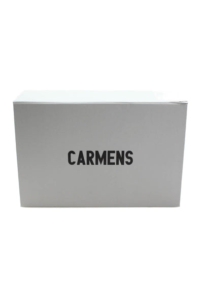 Carmens Women's Round Toe Block Heels Ankle Buckle Metallic Gold Sandals Size 39